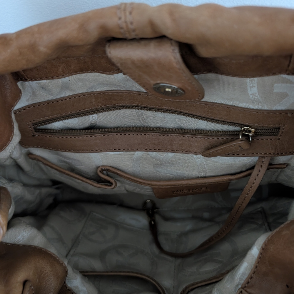 Michael Kors Brown Leather Shoulder Bag - Picture 6 of 6